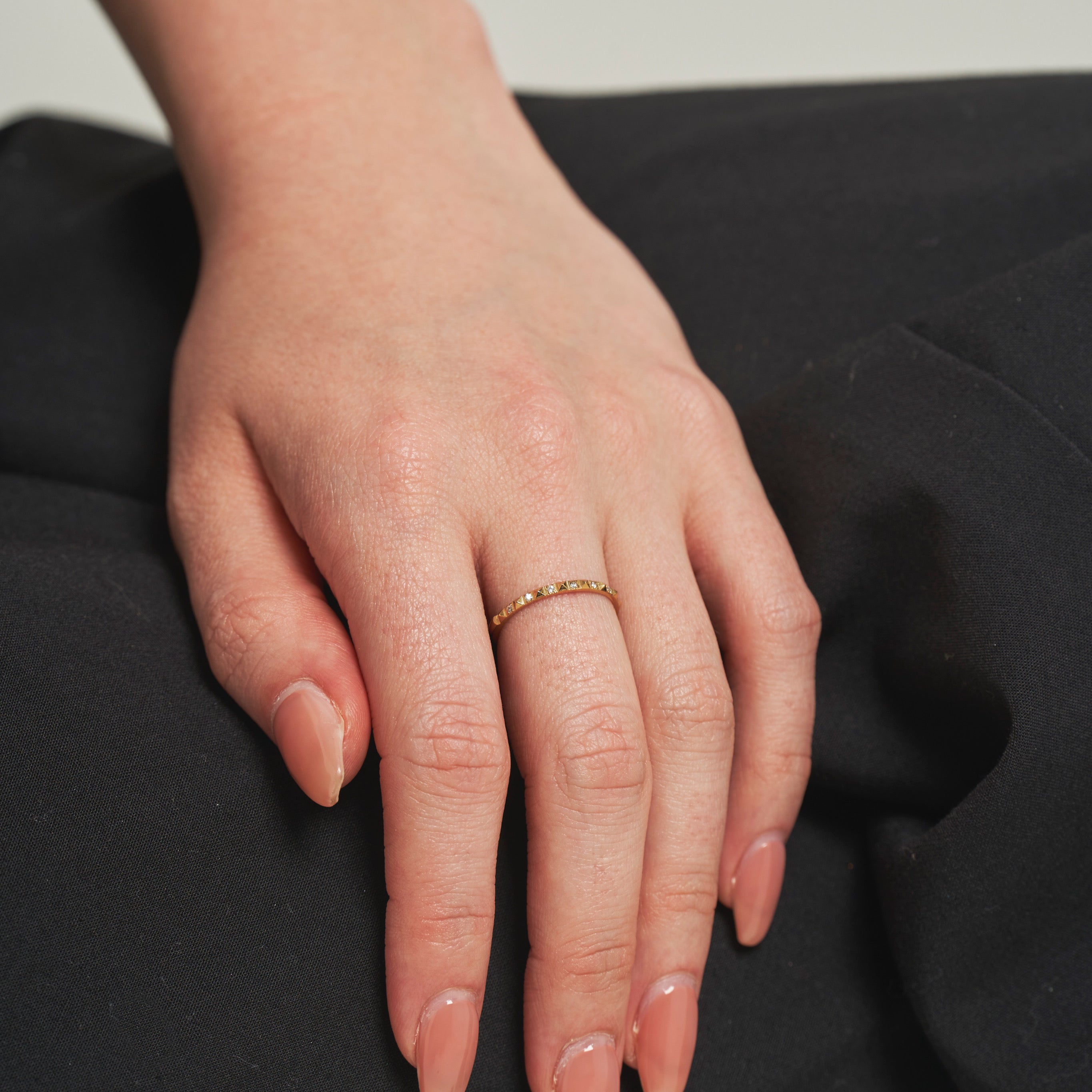 e.m. ★ リング ★ 未使用 ジュエリーツツミ K18イエローゴールドダイヤモンドリング